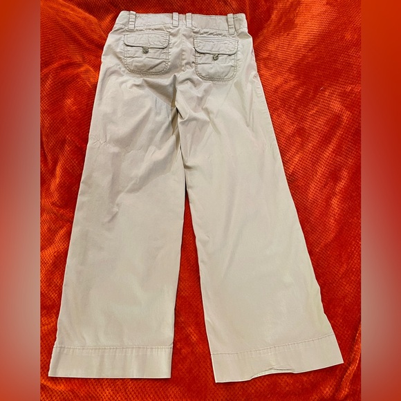 GAP Pants - Y2K FLARE Wide Leg GAP Vintage womens Khaki Pants Size 6 Long 2005 Beige